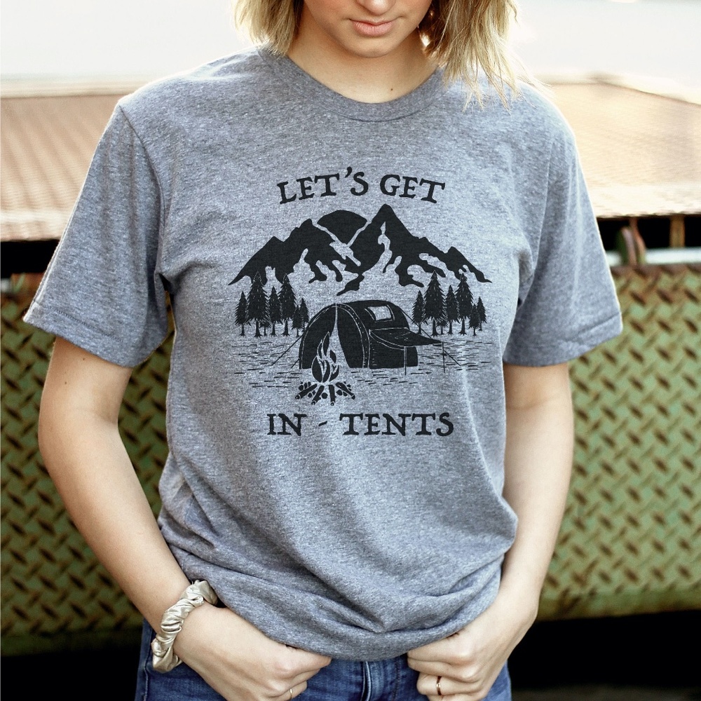 Mountain Camping Graphic Tee | American Apparel Track Tee | Outdoorsy T-Shirt